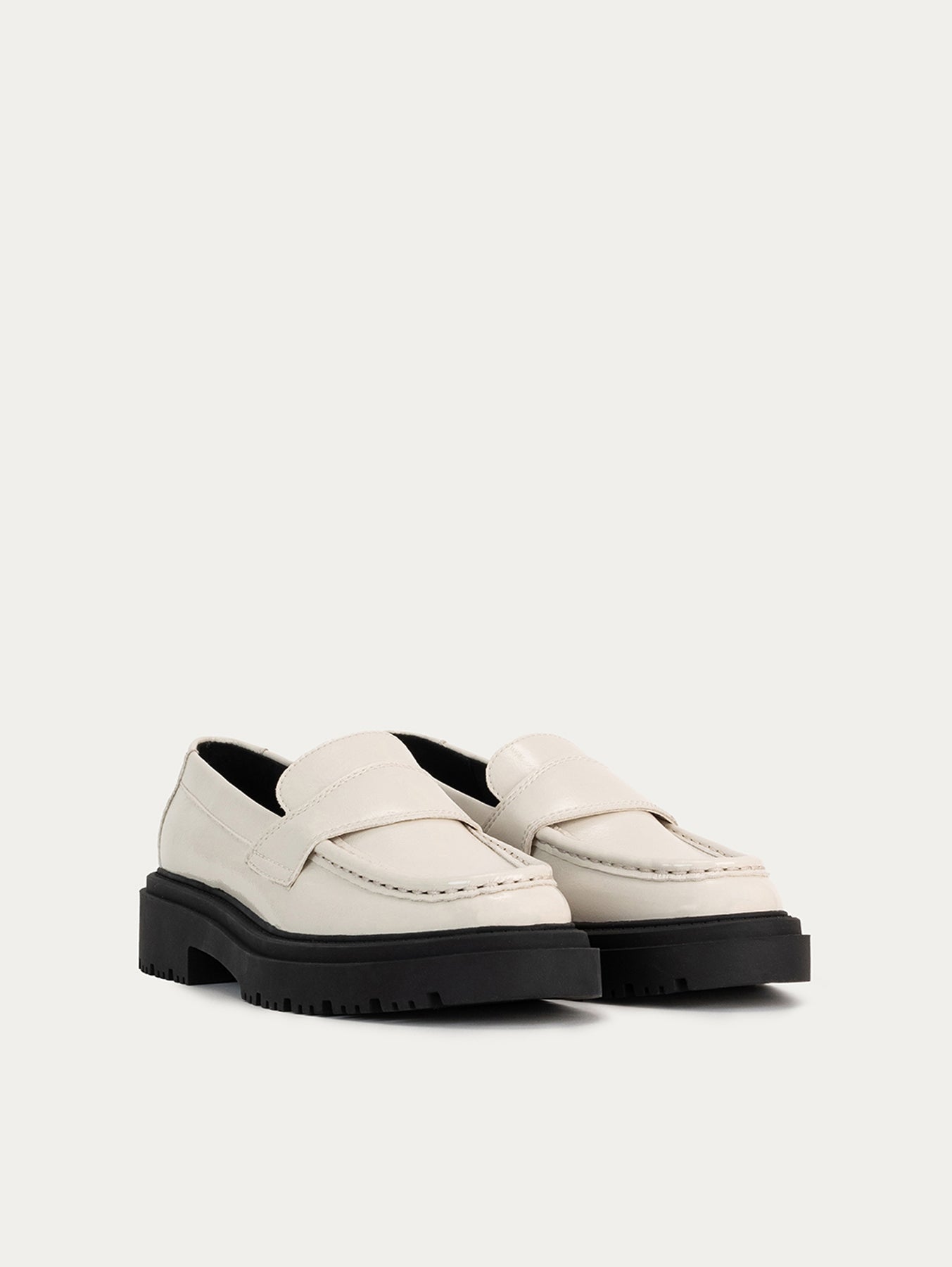 MOCASIN SCHOOL OFF WHITE