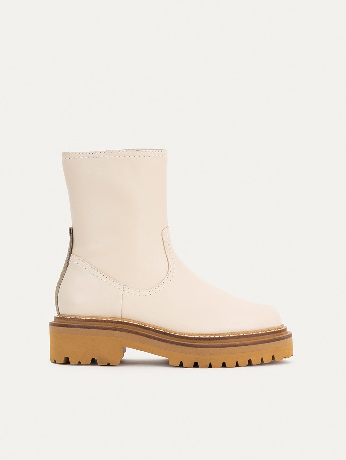 BOTA PIEL OFFICE OFF WHITE