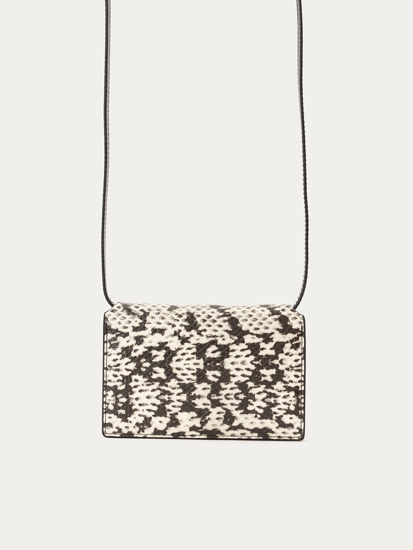 CARTERA CON CORREA ANIMAL PRINT OFF WHITE