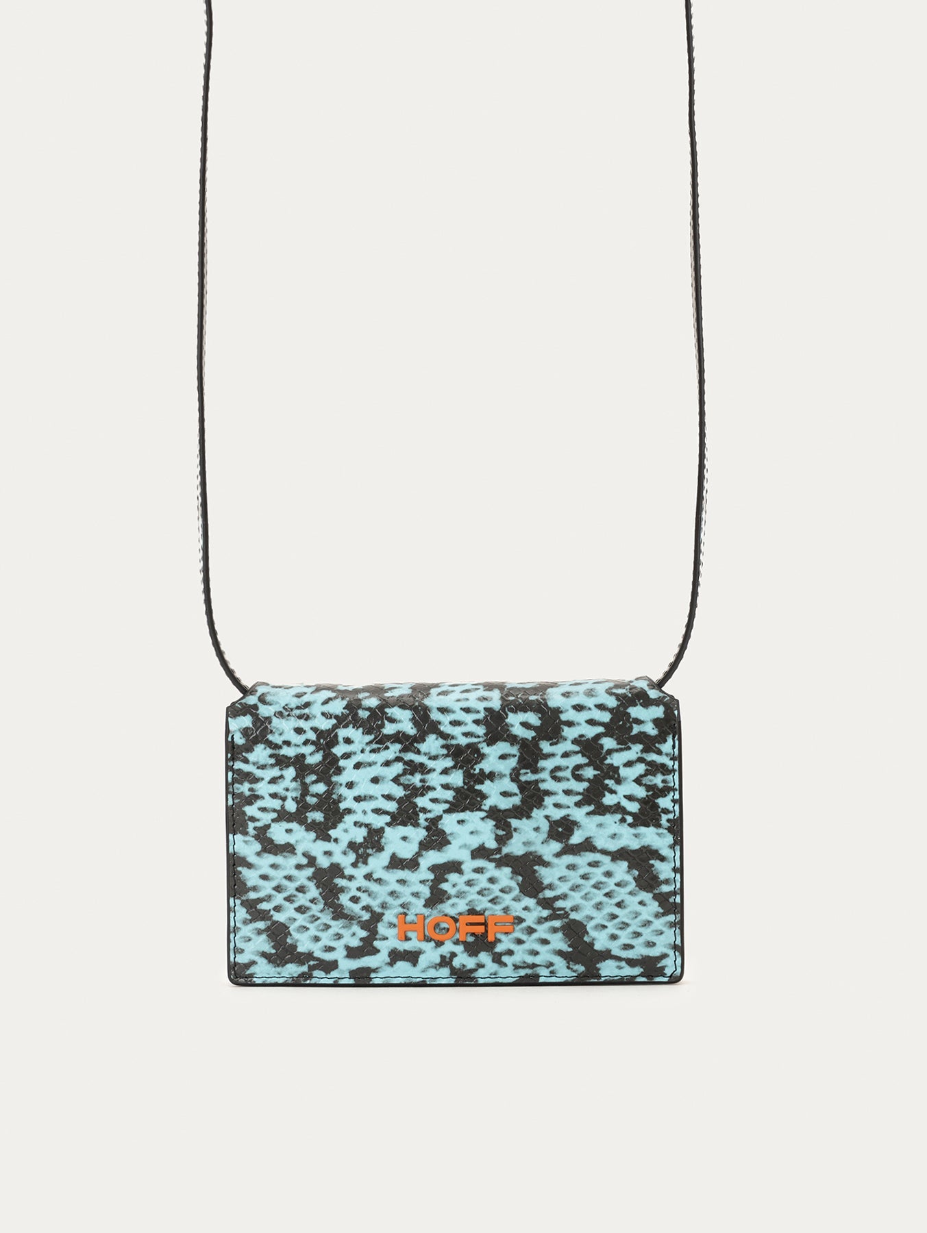 CARTERA CON CORREA ANIMAL PRINT AZUL