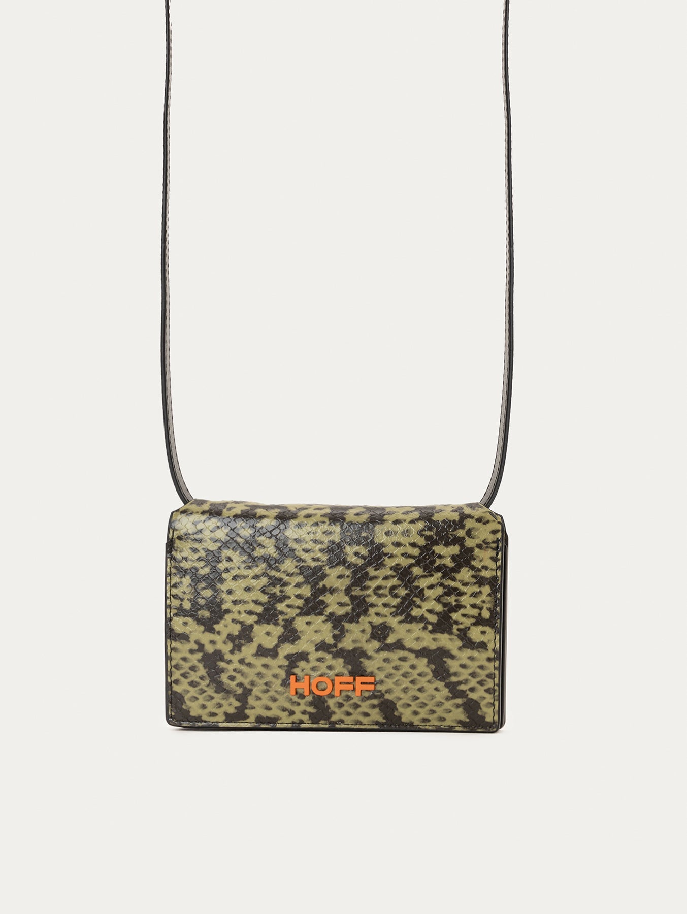 CARTERA CON CORREA ANIMAL PRINT VERDE