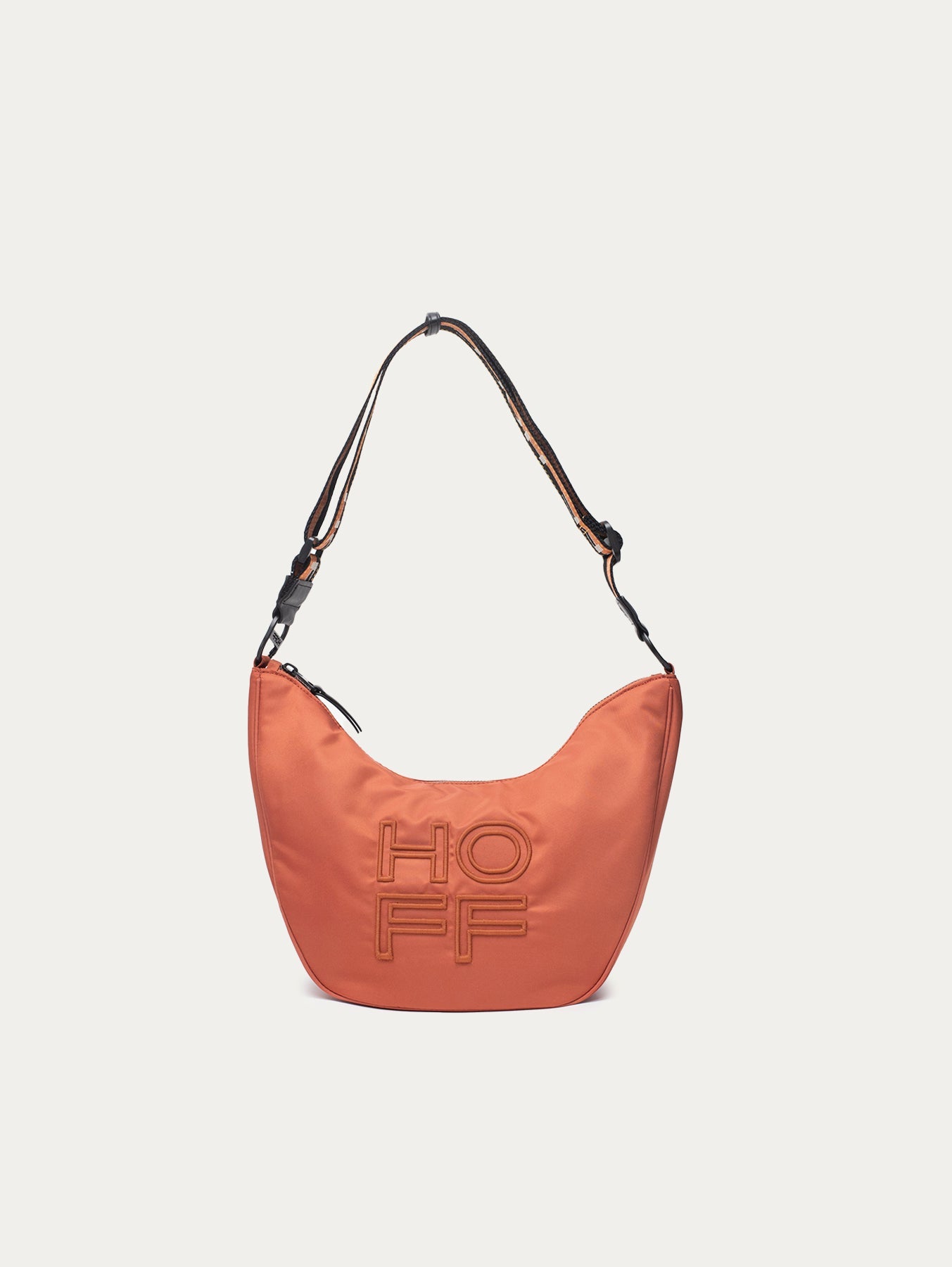 BOLSO HOBO NYLON LIBRARY TERRACOTTA