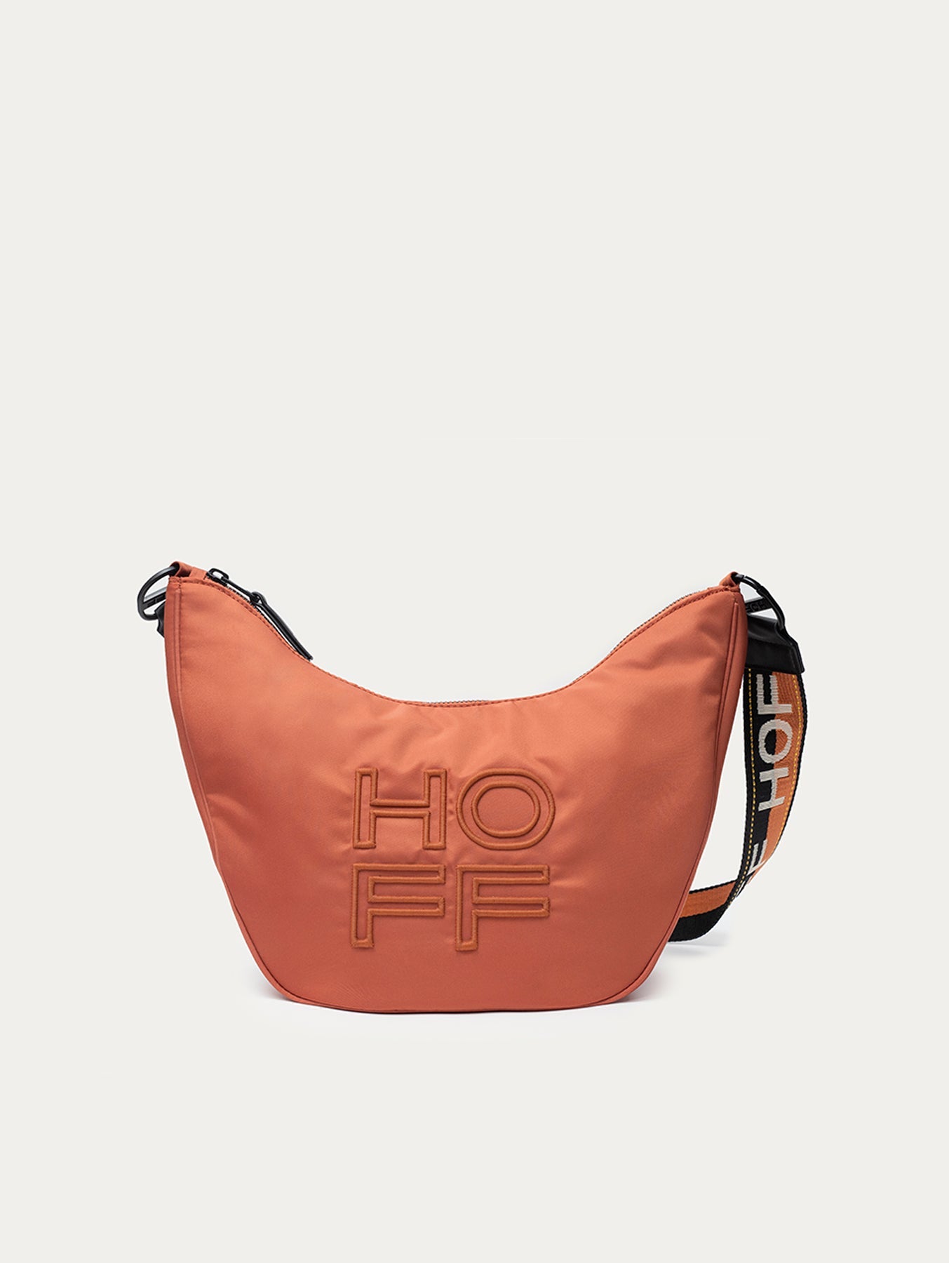 BOLSO HOBO NYLON LIBRARY TERRACOTTA