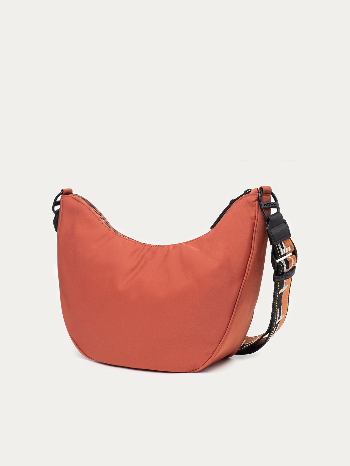 BOLSO HOBO NYLON LIBRARY TERRACOTTA