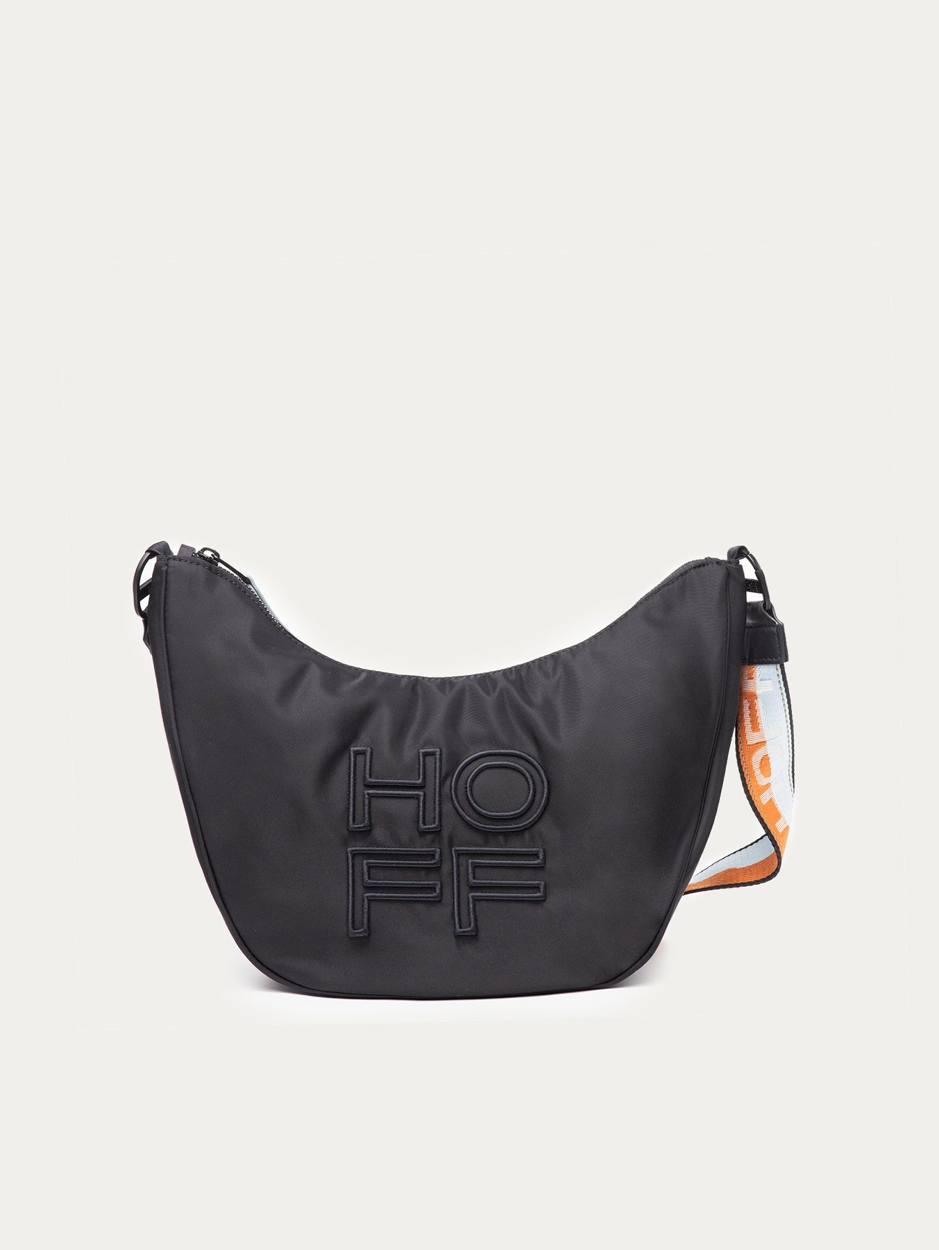 BOLSO HOBO NYLON LIBRARY NEGRO