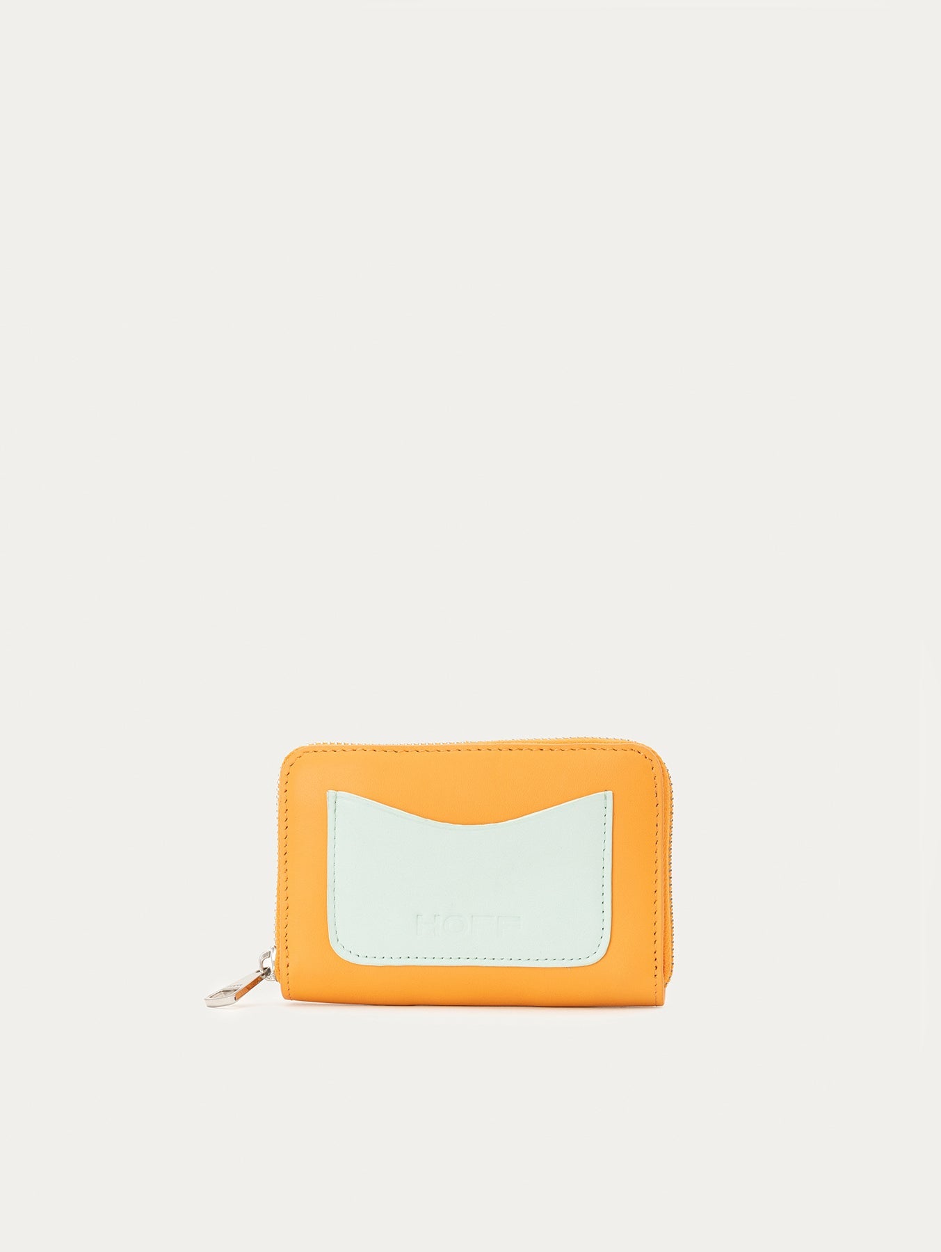 CARTERA PIEL NARANJA